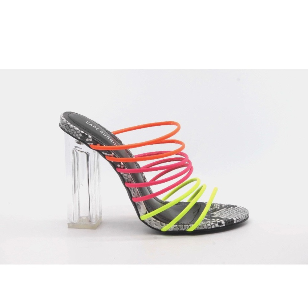 Fia Multi Color Cape Robbin Heels - Picture 2 of 4